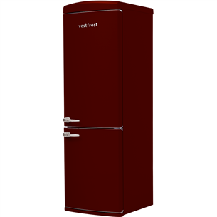 Vestfrost, No Frost, 331 L, height 191 cm, red - Refrigerator