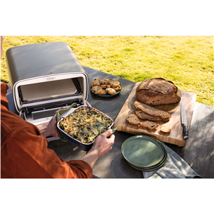 Ninja Artisan, grey - Electric outdoor pizza oven & air fryer