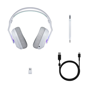 Logitech G522 Lightspeed, valge - Juhtmevaba peakomplekt