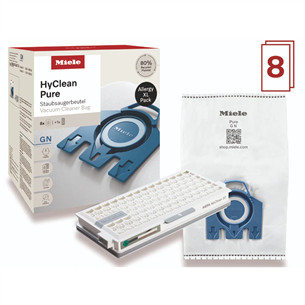 Miele HyClean Pure Allergy XL pack, 8 pcs - Dust bags + HEPA AirClean filter 12498170