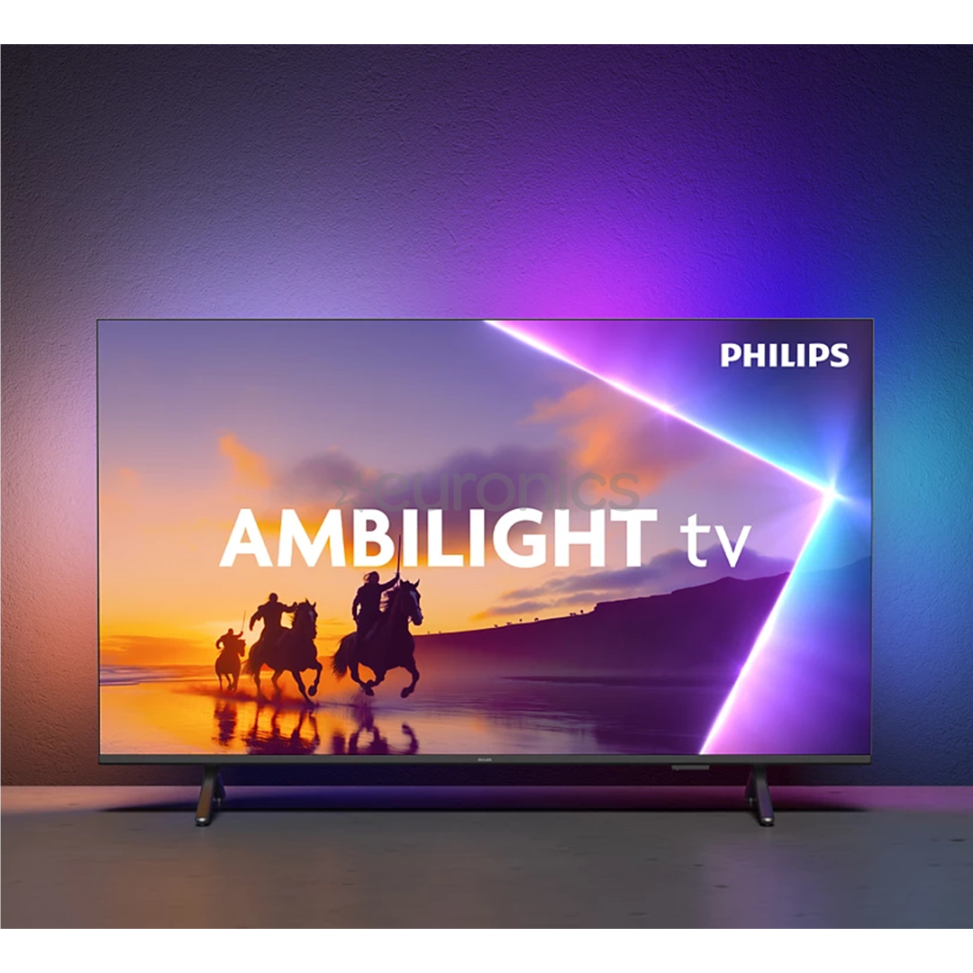 Philips PUS8560, 65'', 4K UHD, QLED, черный - Телевизор