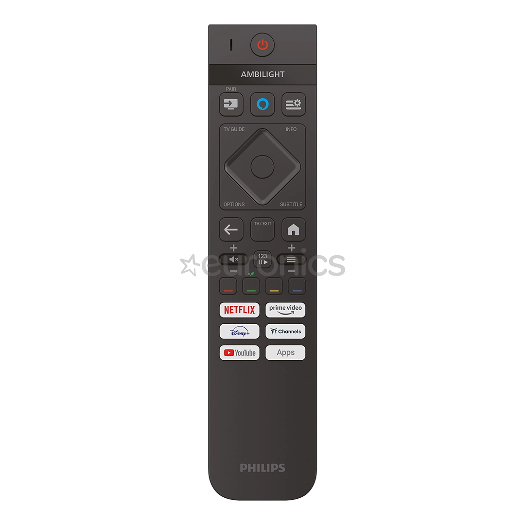 Philips PUS8560, 50'', 4K UHD, QLED, black - TV