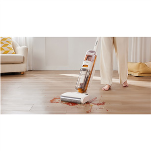 Tinceo iFLOOR Y2 Plus, Wet & Dry, white/orange - Cordless vacuum cleaner