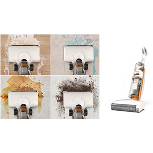 Tinceo iFLOOR Y2 Plus, Wet & Dry, white/orange - Cordless vacuum cleaner