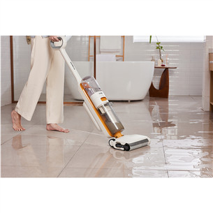 Tinceo iFLOOR Y2 Plus, Wet & Dry, white/orange - Cordless vacuum cleaner