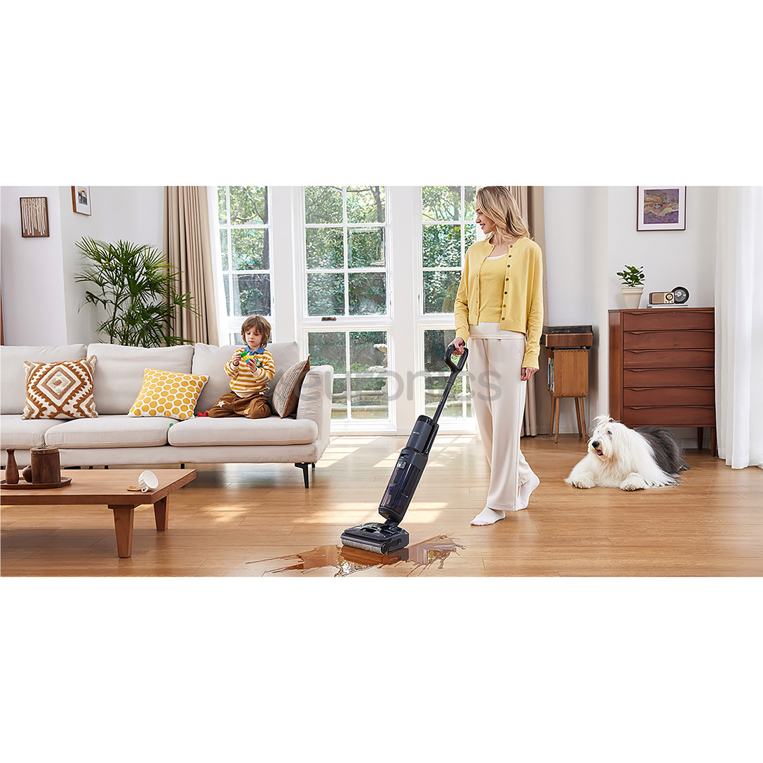 Tineco Floor One S6 Stretch Extreme, hall/must - Juhtmevaba põrandapesur