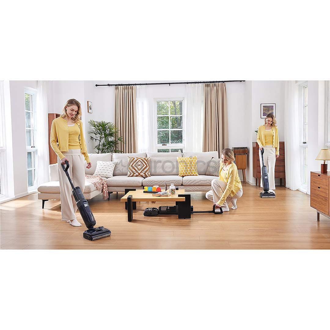 Tineco Floor One S6 Stretch Extreme, hall/must - Juhtmevaba põrandapesur