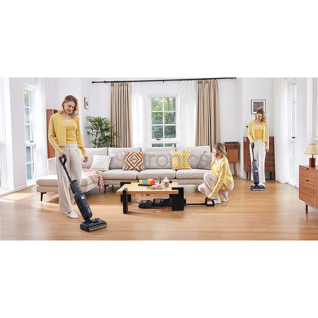 Tineco Floor One S6 Stretch Extreme, hall/must - Juhtmevaba põrandapesur