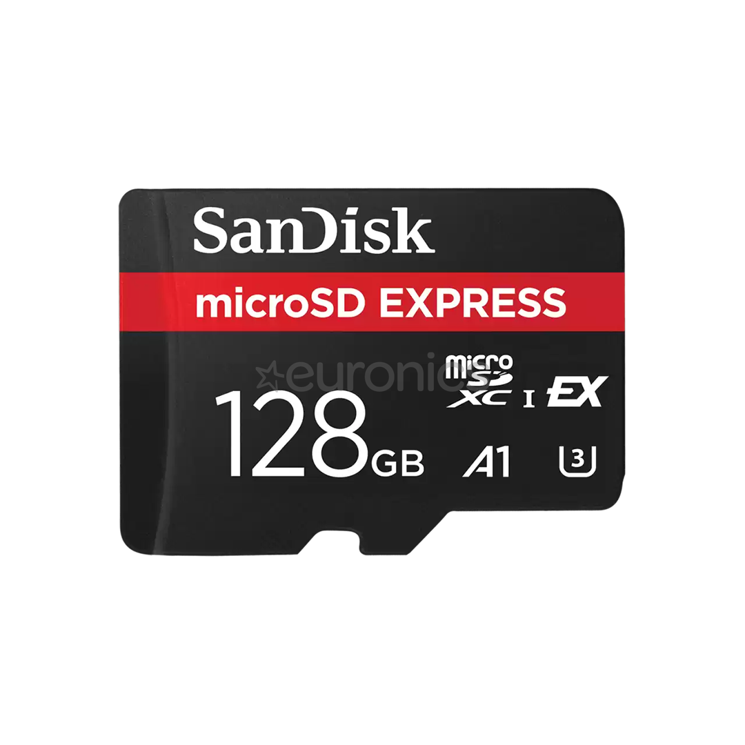 SanDisk microSD Express, 128 GB, must - Mälukaart