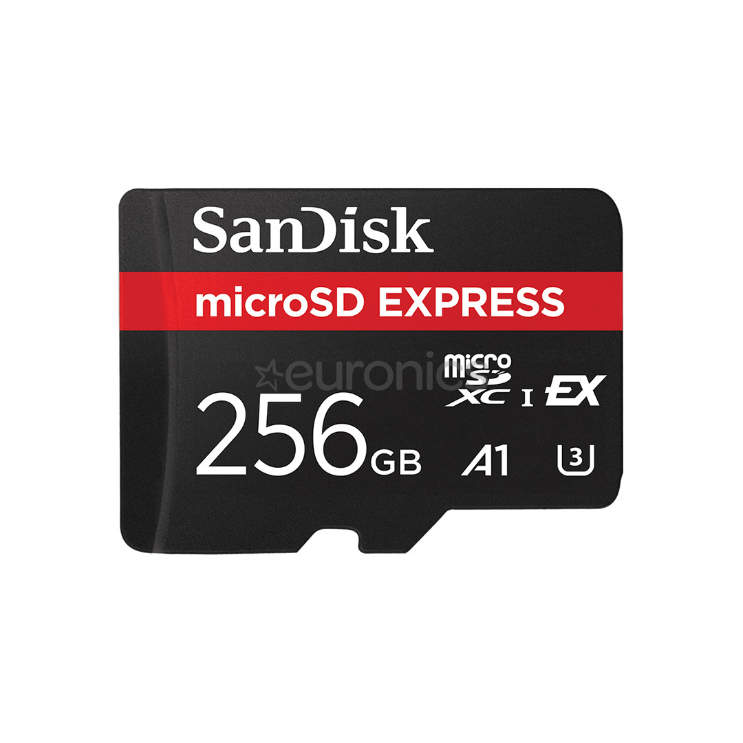 SanDisk microSD Express, 256 GB, must - Mälukaart