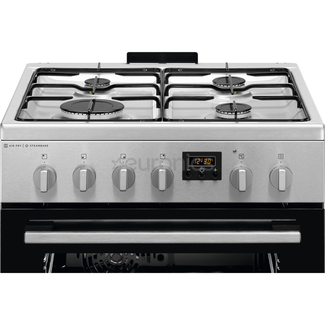 Electrolux Steambake, 58 L, laius 60 cm, roostevaba teras - Gaasipliit elektriahjuga