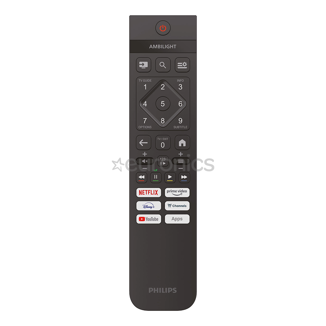 Philips PUS7810, 75'', 4K UHD, QLED, черный - Телевизор