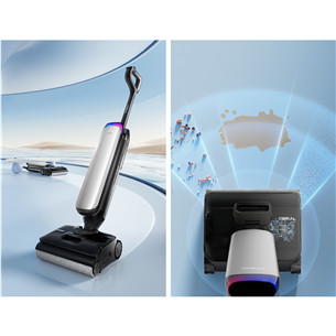 Tineco Floor One S9 Artist Premium, сухая и влажная уборка, серебристый/черный - Беспроводной пылесос