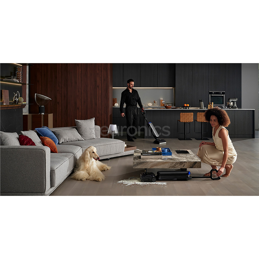 Tineco Floor One S9 Artist Premium, сухая и влажная уборка, серебристый/черный - Беспроводной пылесос