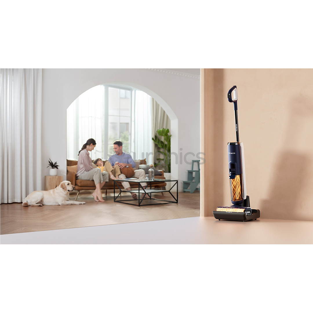 Tineco Floor One S6 Flashdry Pet, синий - Беспроводная швабра для твердых полов
