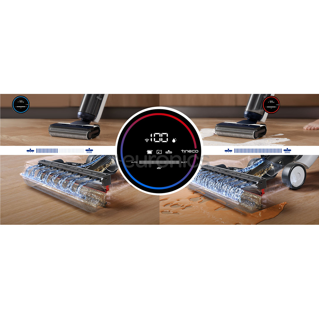 Tineco Floor One S6 Flashdry Pet, синий - Беспроводная швабра для твердых полов