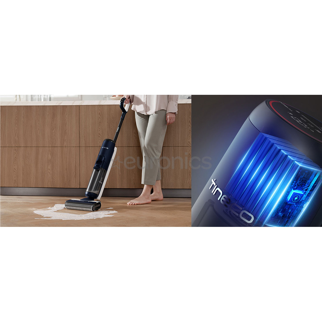 Tineco Floor One S6 Flashdry Pet, синий - Беспроводная швабра для твердых полов