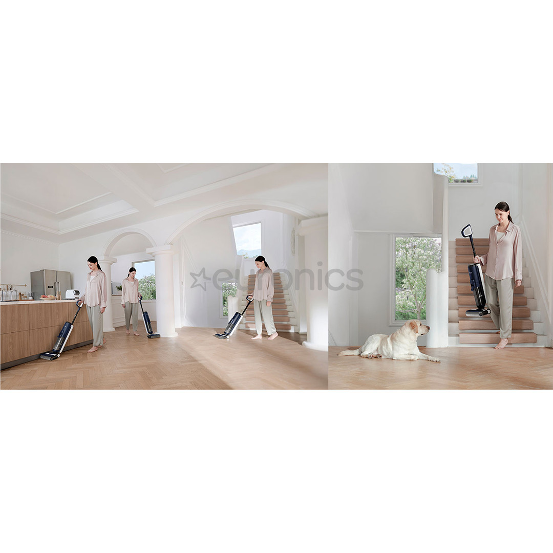 Tineco Floor One S6 Flashdry Pet, синий - Беспроводная швабра для твердых полов