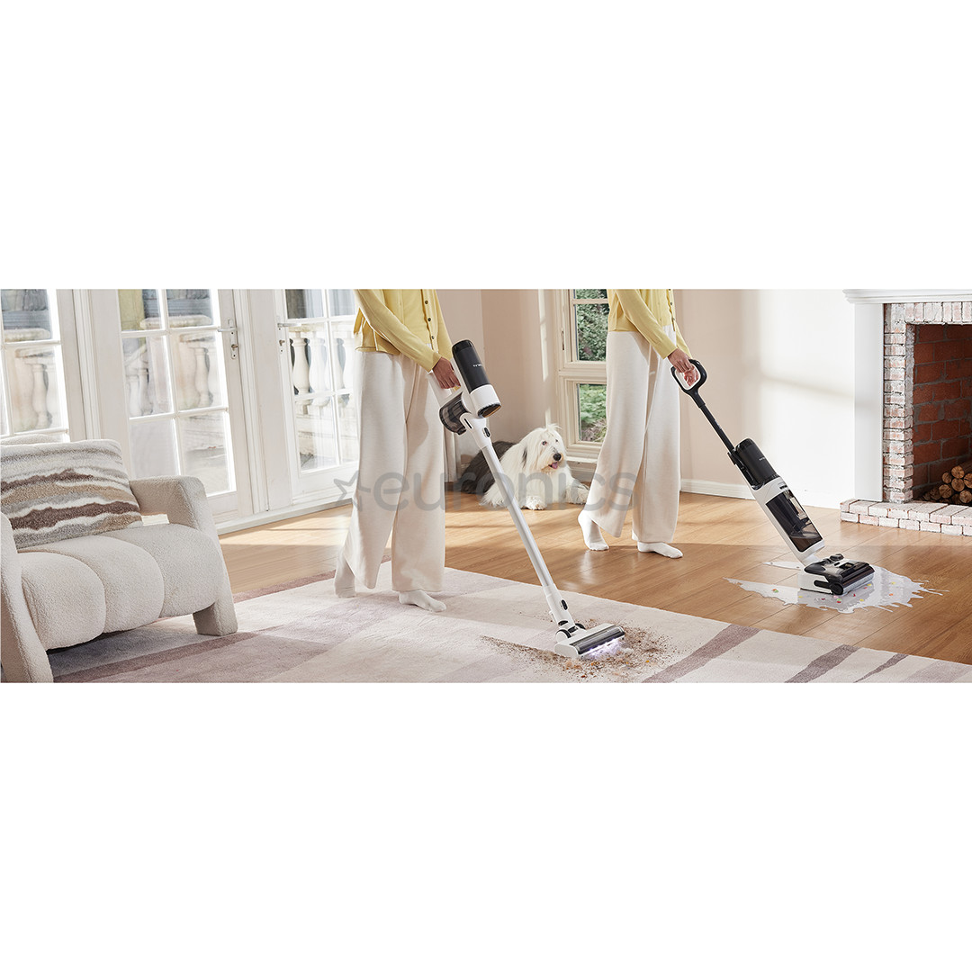 Tineco Switch S6 Stretch Plus, valge/must - Varstolmuimeja + põrandapesur