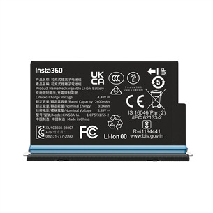 Insta360 X5 Battery, 2400 mAh, must - Lisaaku