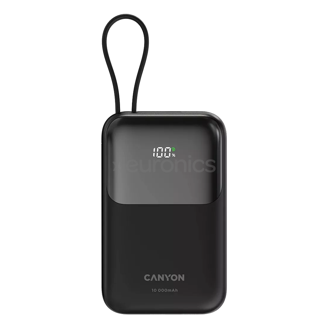 Canyon OnPower 101, 10 000 mAh, black - Power bank