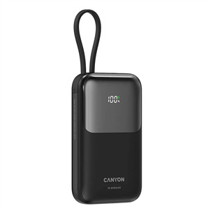 Canyon OnPower 101, 10 000 mAh, must - Akupank