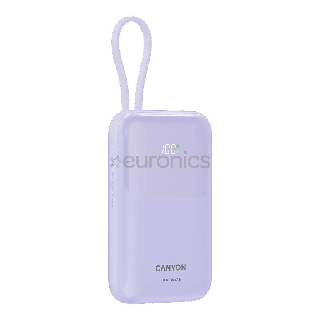 Canyon OnPower 101, 10 000 mAh, purple - Power bank