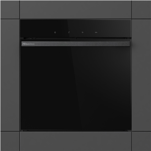 Hisense, 77 L, pürolüütiline puhastus, must - Integreeritav ahi