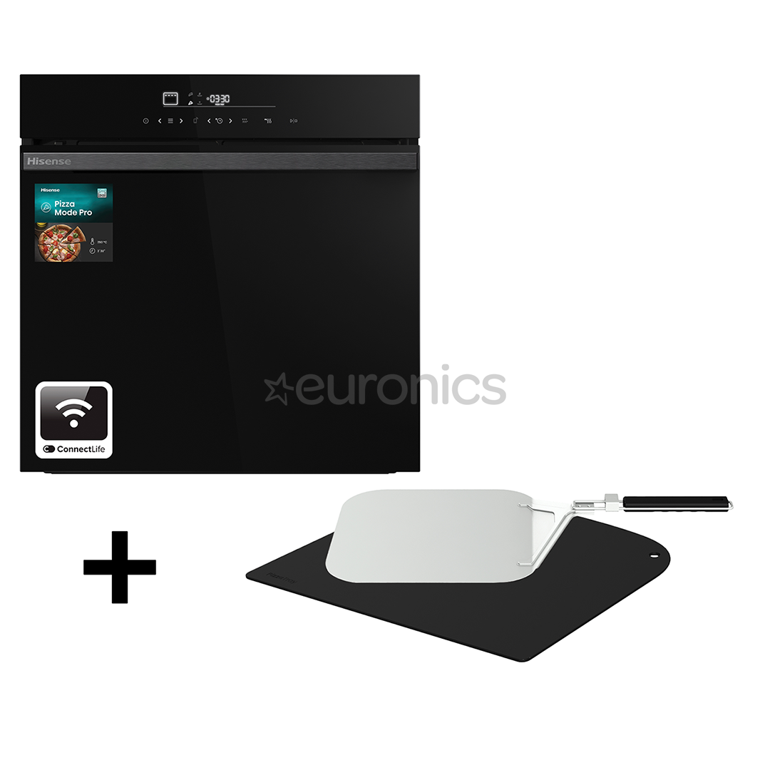 Hisense, 77 L, pürolüütiline puhastus, must - Integreeritav ahi