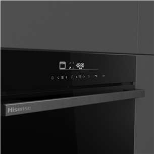 Hisense, 77 L, pürolüütiline puhastus, must - Integreeritav ahi