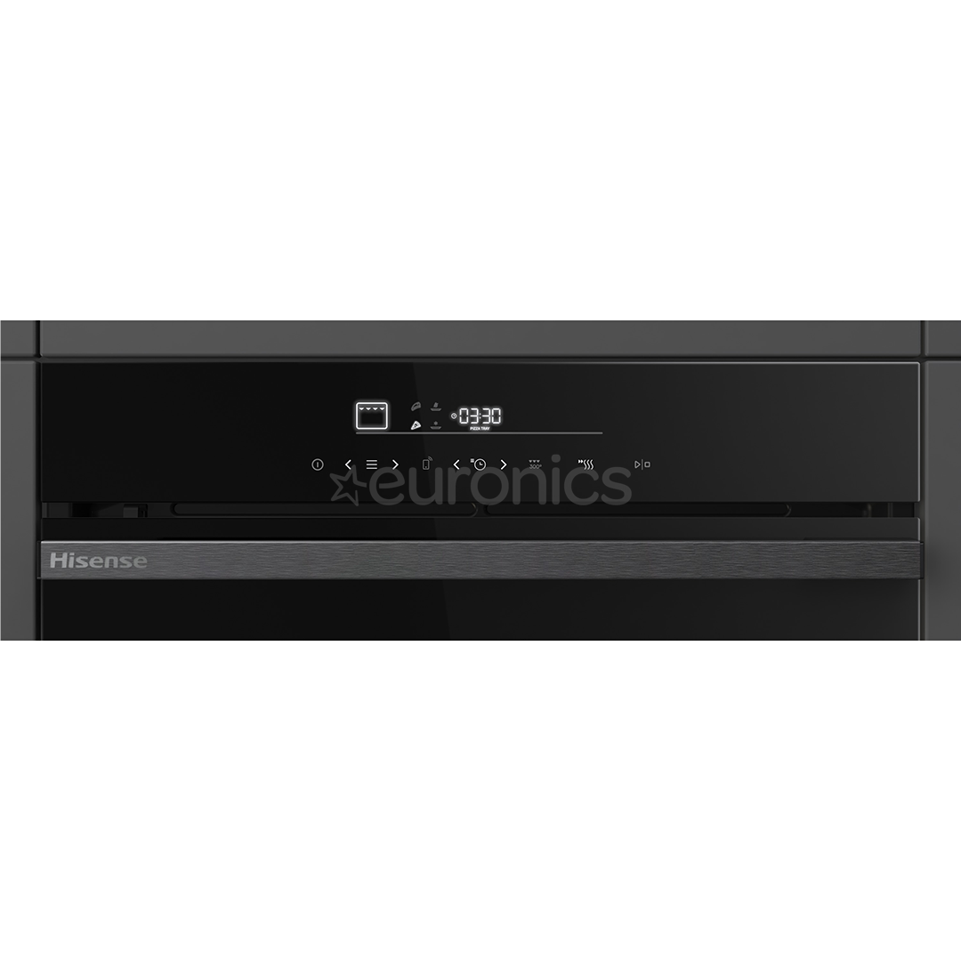 Hisense, 77 L, pürolüütiline puhastus, must - Integreeritav ahi