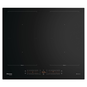 Hisense, laius 59.5 cm, raamita, must - Integreeritav induktsioonpliidiplaat