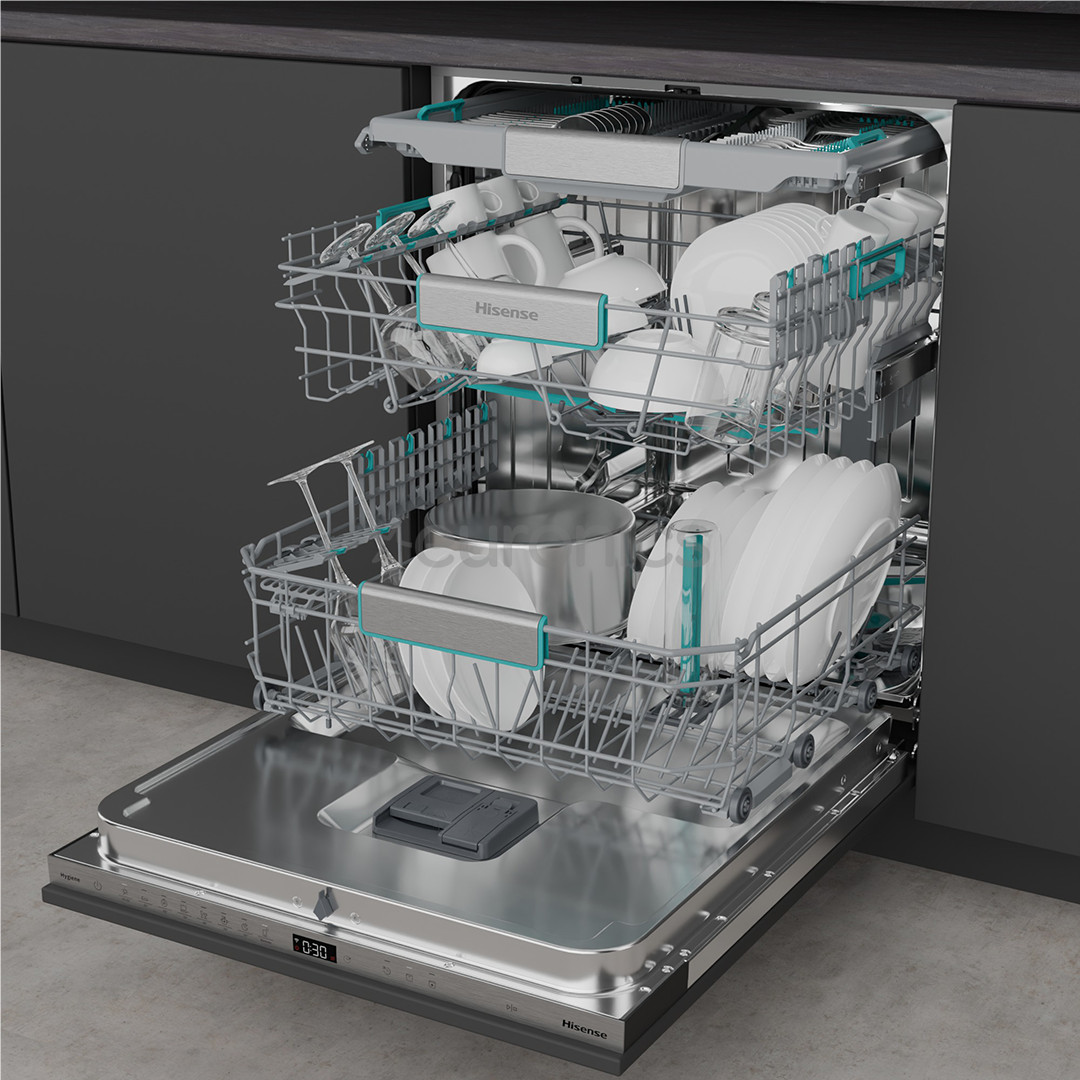Hisense, 16 place settings - Built-in dishwasher