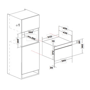 Hisense, 34 L, 1450 W, must - Integreeritav mikrolaineahi grilliga
