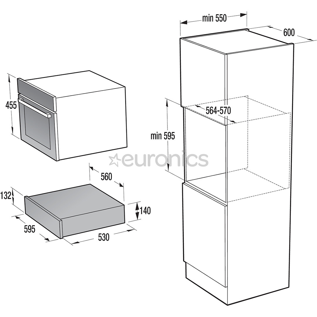 Hisense, must - Integreeritav soojendussahtel