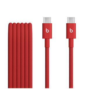 Beats USB-C Woven Cable, 1,5 m, punane - Kaabel MDGF4ZM/A
