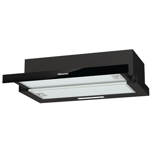 Hisense, 450 m³/h, laius 60 cm, must - Integreeritav õhupuhasti MH6TL2MB