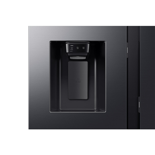 Samsung Bespoke AI Family Hub+, Twin Cooling Plus™, 614 л, высота 179 см, черный - SBS-холодильник