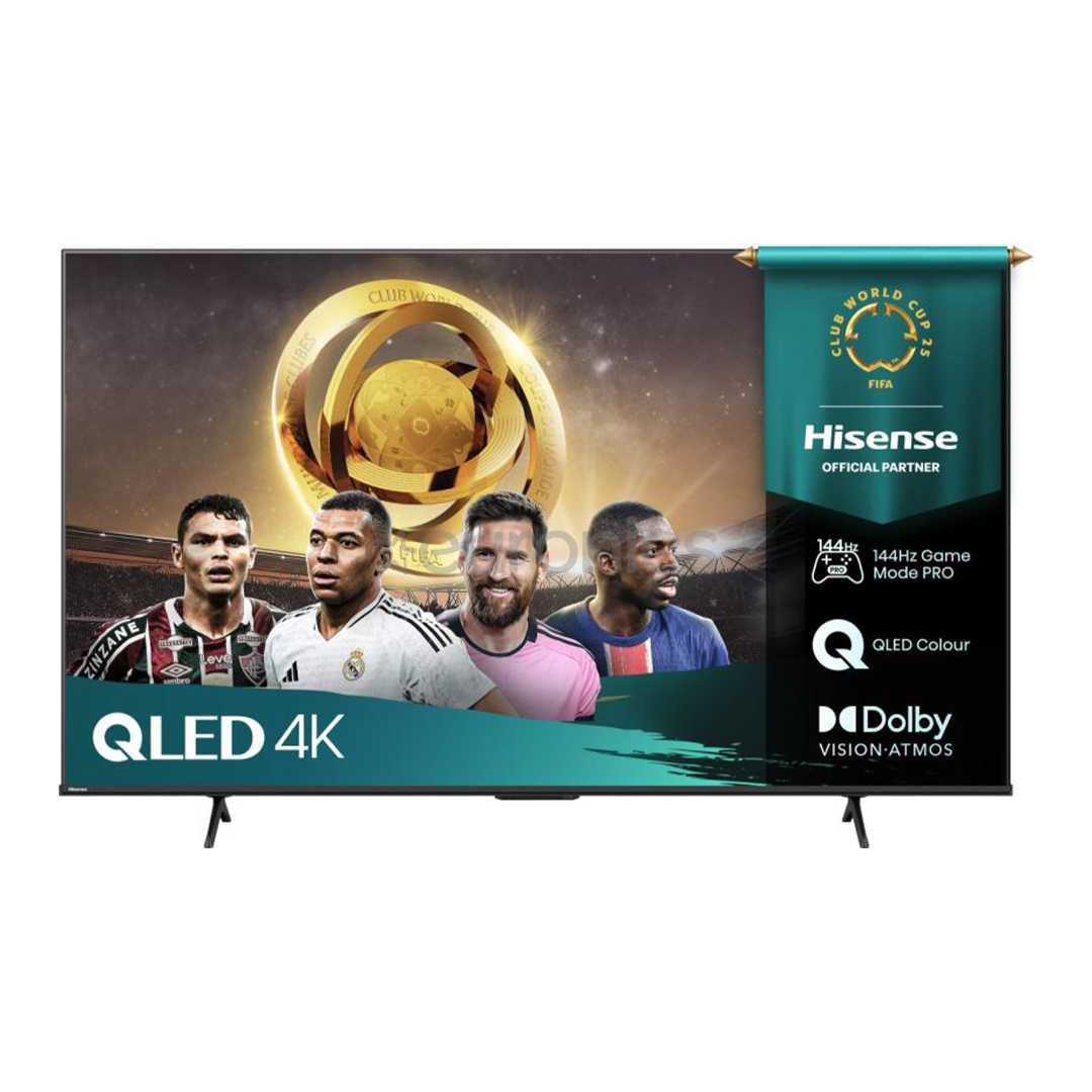 Hisense E7Q PRO, 85'', 4K UHD, QLED, must - Teler