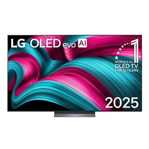 LG OLED evo AI C5, 77'', 4K UHD, OLED, black - TV OLED77C52LA.AEU