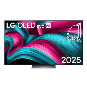 LG OLED evo AI C5, 77'', 4K UHD, OLED must - Teler OLED77C52LA.AEU