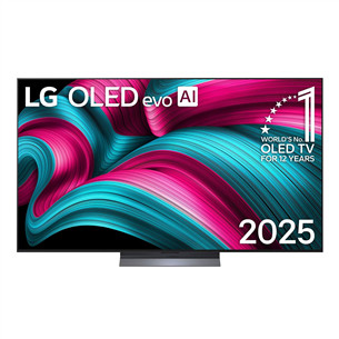 LG OLED evo AI C5, 65'', 4K UHD, OLED must - Teler OLED65C52LA.AEU