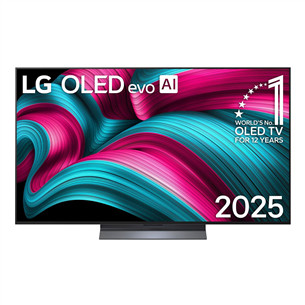 LG OLED evo AI C5, 55'', 4K UHD, OLED, black - TV OLED55C52LA.AEU