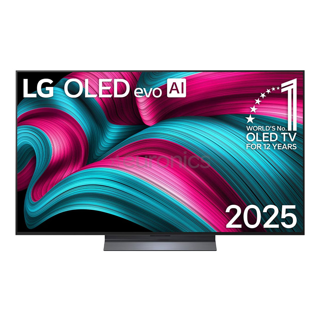 LG OLED evo AI C5, 55'', 4K UHD, OLED must - Teler