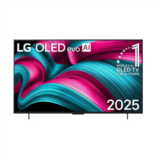 LG OLED evo AI C5, 42'', 4K UHD, OLED must - Teler OLED42C52LA.AEU