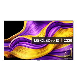 LG OLED evo AI G5, 77'', 4K UHD, OLED, must - Teler OLED77G51LW.AEU