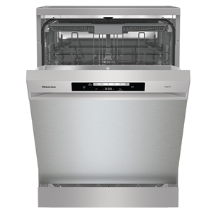 Hisense, 16 nõudekomplekti, laius 60 cm, hall - Eraldiseisev nõudepesumasin HS643D90X