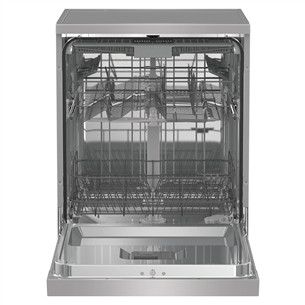 Hisense, 16 place settings, width 60 cm, grey - Free standing dishwasher