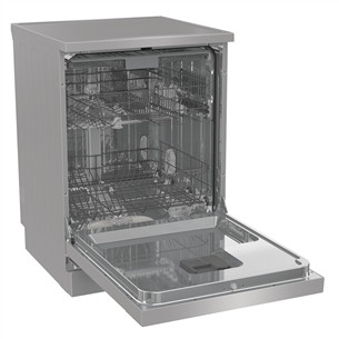 Hisense, 16 place settings, width 60 cm, grey - Free standing dishwasher