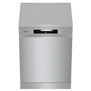 Hisense, 16 place settings, width 60 cm, grey - Free standing dishwasher